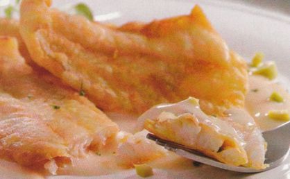 Peixe ao molho rosa